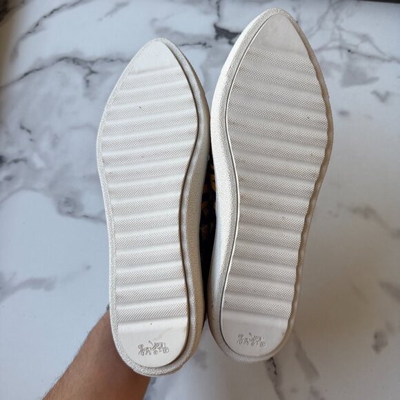 Coach C103 Tiger Floral Leather Slip On Sneakers Size 6 - Picture 8 of 8